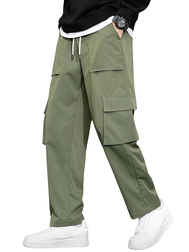 Lymio Men's Regular Fit Low Rise Cargo || Pants Cotton || (Cago-22-25)