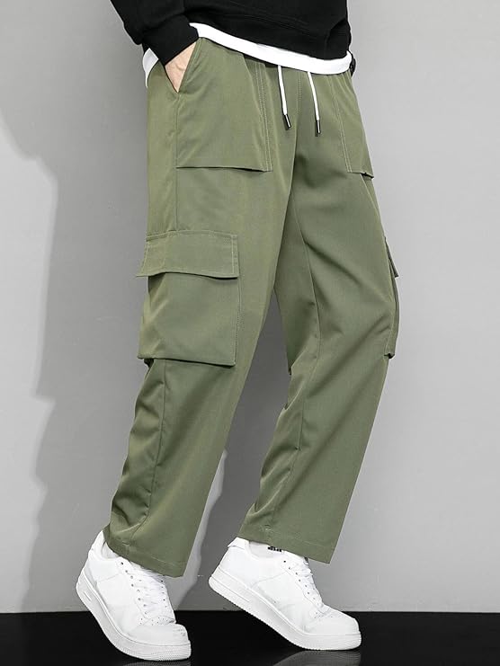 Lymio Men's Regular Fit Low Rise Cargo || Pants Cotton || (Cago-22-25) - Image 4